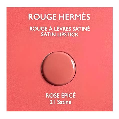 Rouge Hermès, Satin lipstick, Rose Épicé 